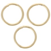 Anillas redondas abiertas 7x0,7 mm - 3 micras chapadas en oro x4|raw }}