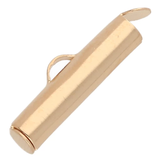 Punta para tejer para cuentas de rocalla Miyuki y Delica 20 mm - Dorado x1