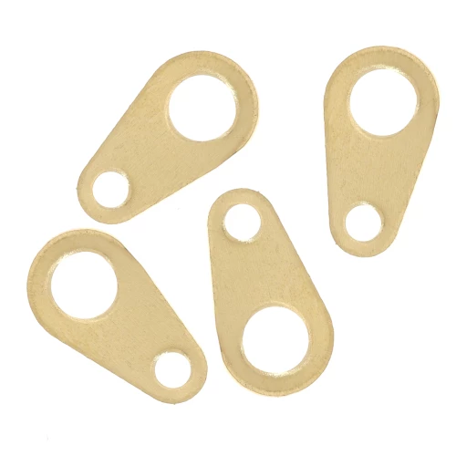 Cierres ovalados 9x5 mm para Cierre - Dorado x10