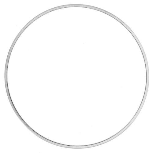 Anillo redondo para tejer y montar 42 mm - Plateado x1