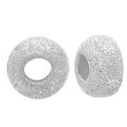 Cuentas arandalas Heishi diamante 3x2 mm - Plata 925 x15
