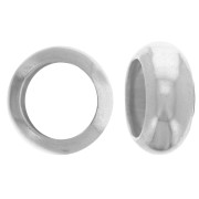 Cuentas arandalas Heishi 6x2.5 mm - Plata 925 x10