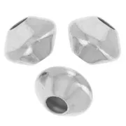 Cuentas de hilar aplanadas 6,5x5 mm - Plata 925 x5
