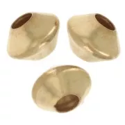 Cuenta de fresa aplanada 5x4 mm - Gold Filled x5