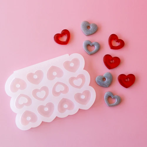 Molde de silicona Géa Creations para colgantes corazón 15x20,5 mm x1