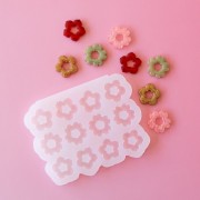 Molde de silicona Géa Creations para colgantes de mezcla de flores 18 mm x1