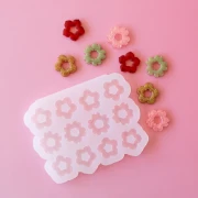 Molde de silicona Géa Creations para colgantes de mezcla de flores 18 mm x1