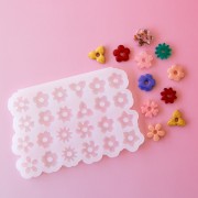 Molde de silicona Géa Creations para colgantes de mezcla de flores 2 x1