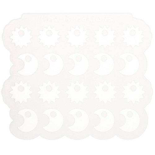 Molde de silicona Géa Creations para Dijes de sol y luna x1