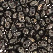 MiniDuo 2x4 mm Jet Bronze Picasso x10g