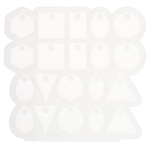 Molde de silicona Gea Creations para colgantes geométricos x1