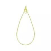 Pendientes de aro simple Dorado 60x29 mm x2