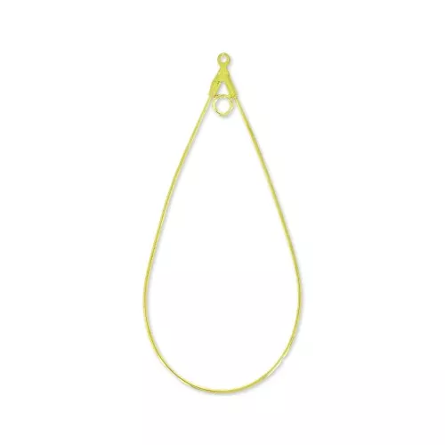 Pendientes de aro simple Dorado 60x29 mm x2