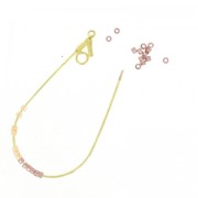 Pendientes de aro simple Dorado 60x29 mm x2