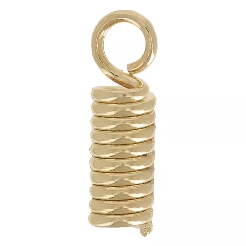 Terminales de muelle para hilo y cordón 1,8 mm - Dorado x10