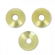 Casquillas lisos 4 mm dorado con oro finox20