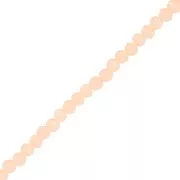 Cuentas facetadas redondas - aplanadas redondas - 3,5x3 mm Melocotón claro x35cm