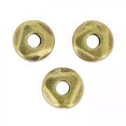 Perlas irregulares nuggets 5 mm bronze x10