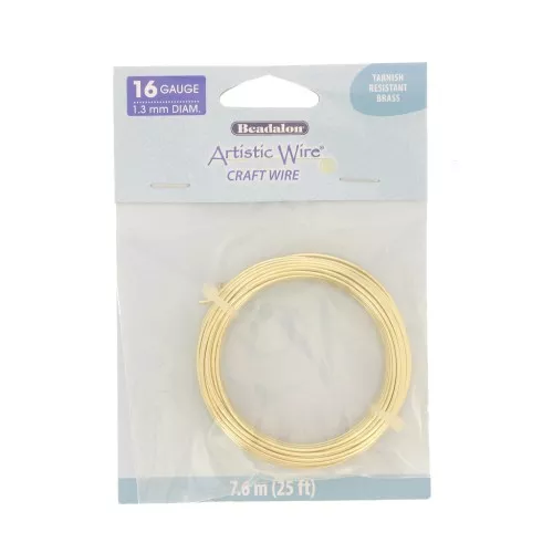 Alambre artístico del hilo de latón anti-desgaste de 1,3 mm x7,6m
