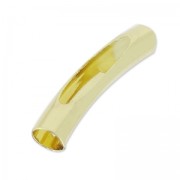 Tubo calado 28x5 mm dorado x1|raw }}