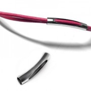 Tubo calado 28x5 mm dorado x1