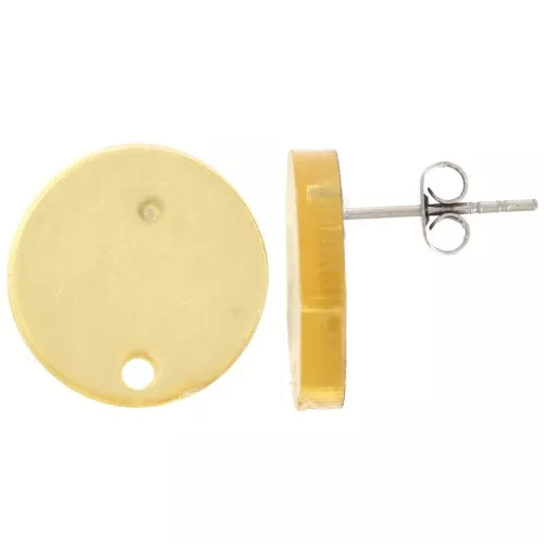 Ganchos pendientes de plexiglás de 15 mm - Efecto espejo - Dorado x2