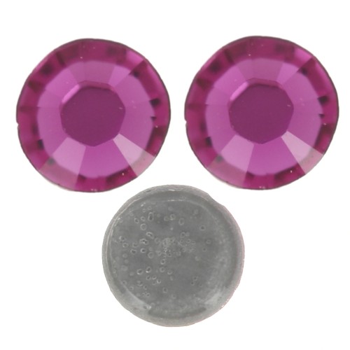 Cristal Puro Strass Hotfix 2 mm - Fucsia x36