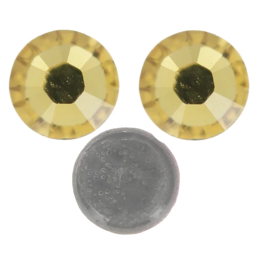 Cristal Puro Strass Hotfix 3 mm - Topacio claro x36