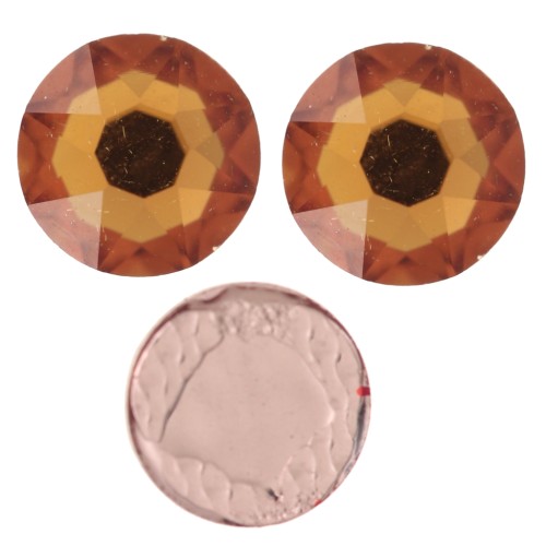 Cristal Puro Strass Hotfix 5 mm - Topacio x36