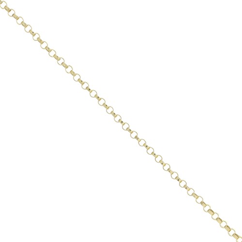 Cadena malla redonda 1.3 mm Gold filled x50cm