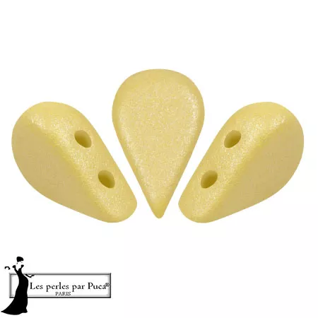 Cuentas de cristal Amos® by Puca® 5x8 mm - Vogue Canary Yellow Mat x10g