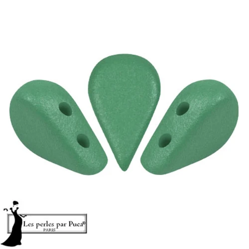 Cuentas de cristal Amos® by Puca® 5x8 mm - Vogue Green Garden Mat x10g