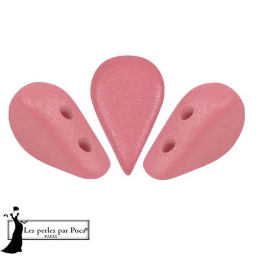Cuentas de cristal Amos® by Puca® 5x8 mm - Vogue Indian Rose Mat x10g