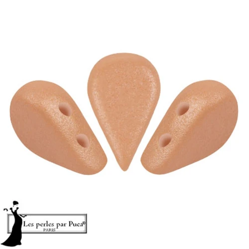 Cuentas de cristal Amos® by Puca® 5x8 mm - Vogue Naranja Melocotón Mate x10g