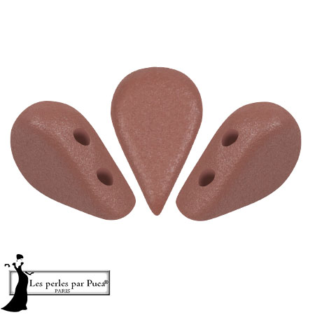 Cuentas de cristal Amos® by Puca® 5x8 mm - Vogue Terracotta Mat x10g