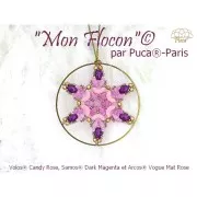 Cuenta de cristal Volos® de Puca® 4x8 mm - Candy Curacao x10g