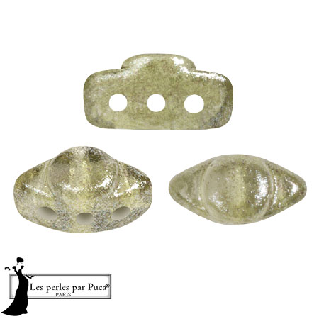 Cuentas de cristal Volos® by Puca® 4x8 mm - Candy Green Tea x10g