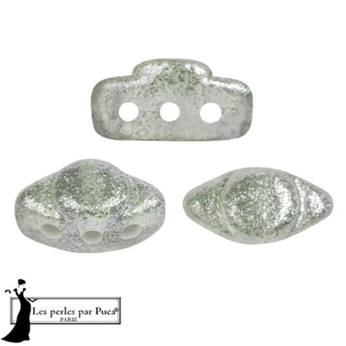 Cuenta de cristal Volos® de Puca® 4x8 mm - Candy Light Mint x10g