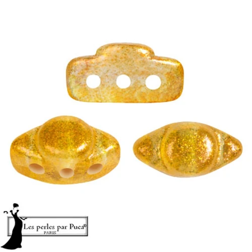 Cuenta de cristal Volos® de Puca® 4x8 mm - Candy Orange x10g