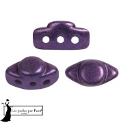 Cuenta de cristal Volos® de Puca® 4x8 mm - Ultra Violeta Metálico Mate x10g