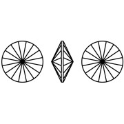 Cabujón Aurora A1122 Rivoli 14 mm - Cristal Violeta Delite x1