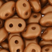 SuperDuo 2,5x5 mm Satin Metallic Brick x10g