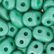 SuperDuo 2,5x5 mm Satin Metallic Teal x10g|raw }}