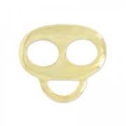 Gancho enganche para dijes para cordón 4 mm dorado con oro fino x1|raw }}