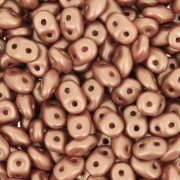 SuperDuo 2,5x5 mm Satin Metallic Peach x10g|raw }}