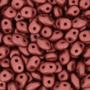 SuperDuo 2,5x5 mm Satin Metallic Sangria x10g|raw }}