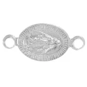 Entrepieza ovalada 11,5x5 mm - Plata 925 x1