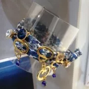 Gancho enganche para dijes para cordón 4 mm rodiado x1