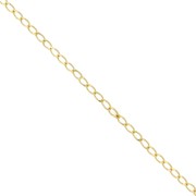 Cadena malla eslabones  plana ovalada 2,5 mm light gold x1m|raw }}