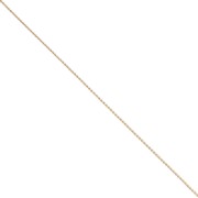 Cadena de malla Paloma de 0,9 mm, color oro claro, 1 m